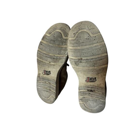 Justin Men's Shoes Hazer Slip-Ons JM305 Size 12 Brown Comfortable Leather - Picture 6 of 8